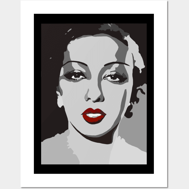 Josephine Baker Portrait Wall Art by UsuallyUnusual